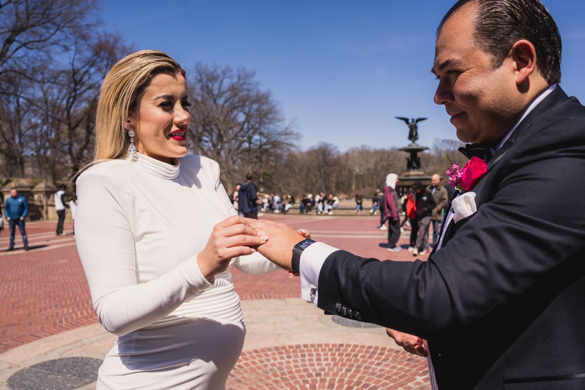 Vows at Bethesda Terrace - Central Park Wedding - New York City