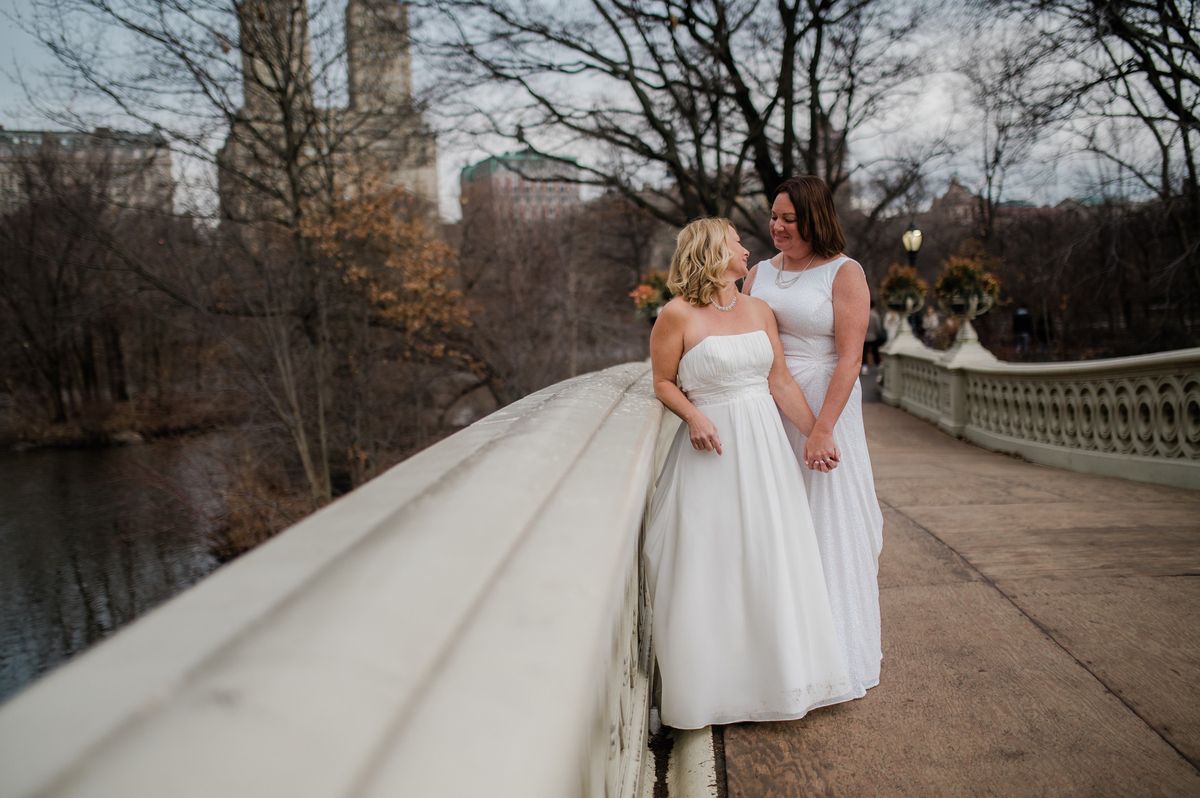 Winter at Bow Bridge - Central Park Wedding - New York City