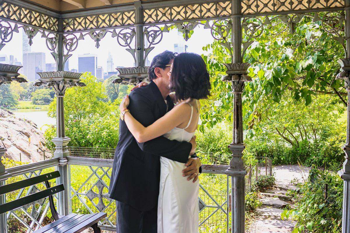 Ceremony at Ladies Pavilion - Central Park Wedding - New York City
