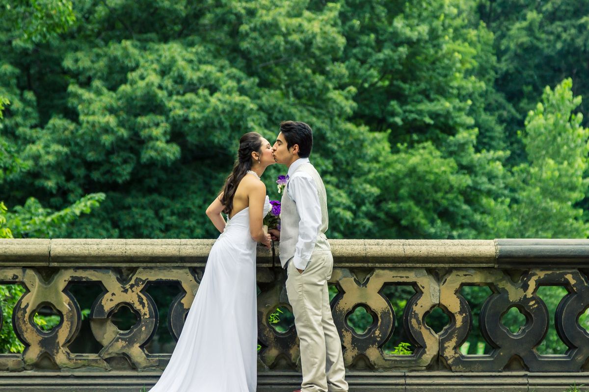 Portrait at Ladies Pavilion - Central Park Wedding - New York City