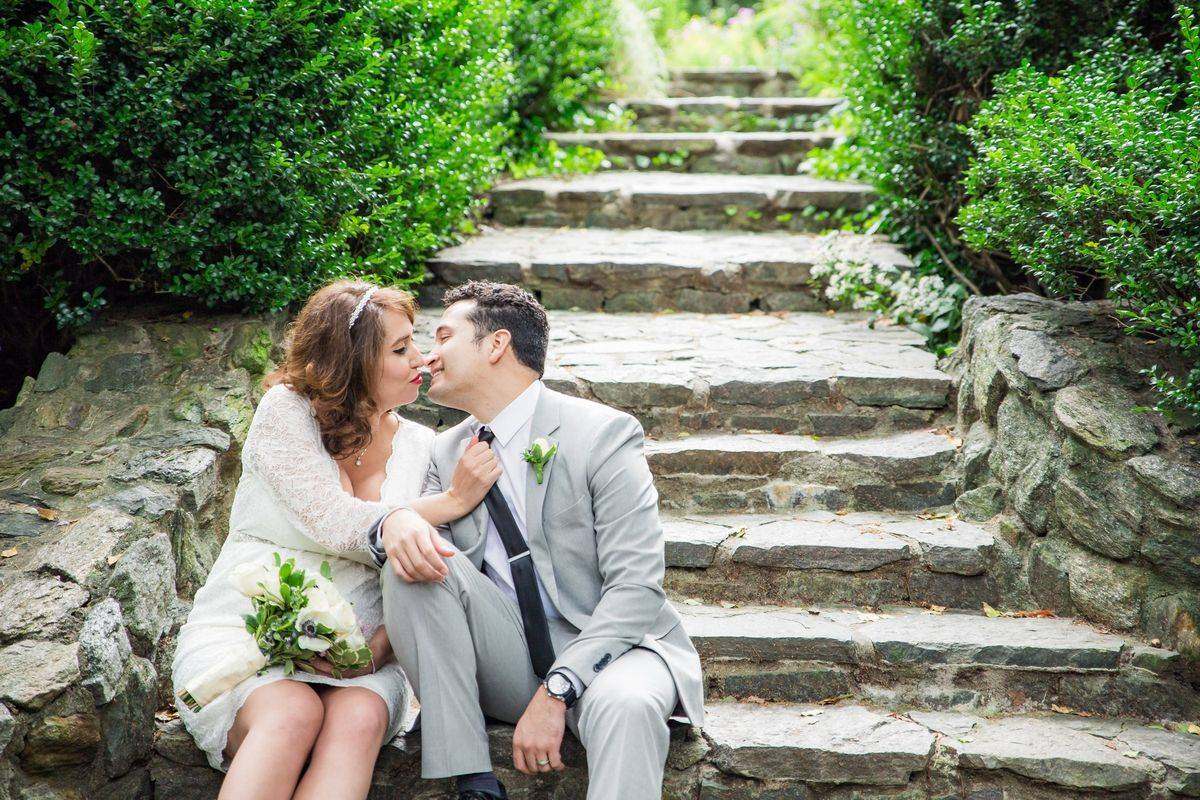 The steps at Shakespeare Garden - Central Park Wedding - New York City