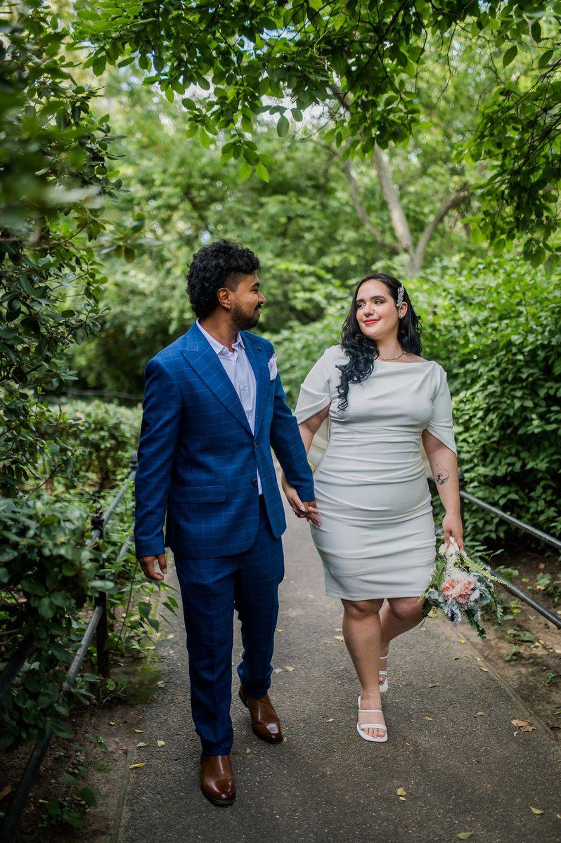 Stroll at Shakespeare Garden - Central Park Wedding - New York City